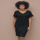 V-Neck Lace Trim Nightgown image number null