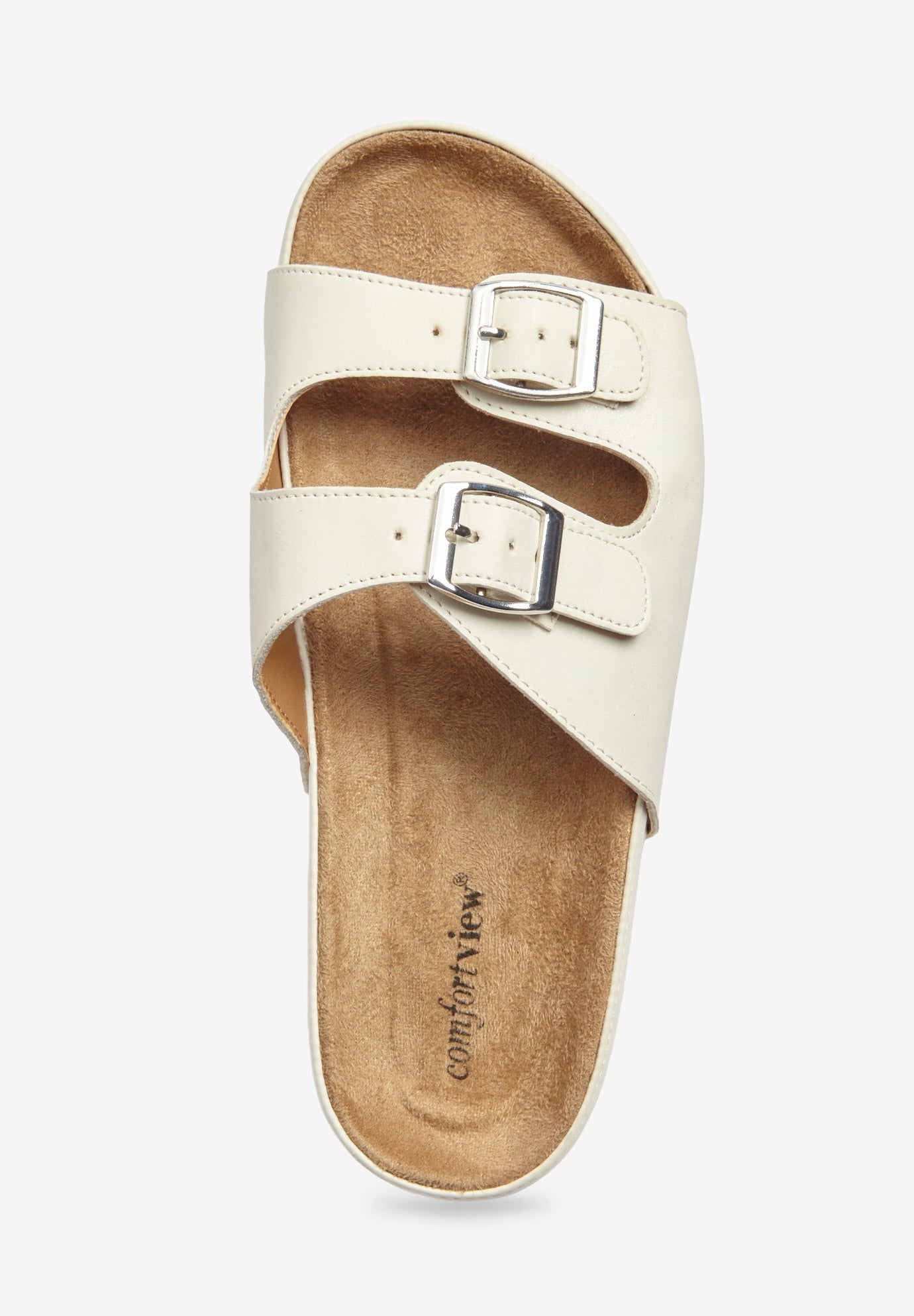 The Maxi Leather-Like Adjustable Slip On Footbed Sandal image number 4