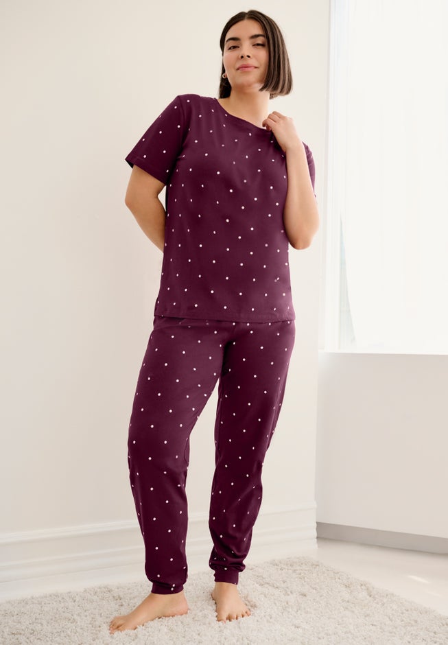 Short Sleeve Tee & Jogger 2-Piece Sleep Set image number 0