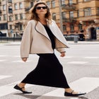 Open Drape Front Boxy Jacket image number null