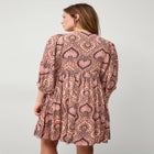 Crinkle Keyhole Empire Dress image number null