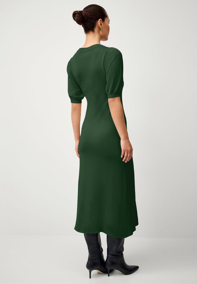 Fine Knit Midi Sweater Dress image number null