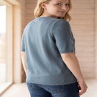 Short Sleeve Fine Knit Pullover image number 1