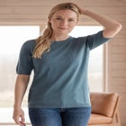 Short Sleeve Fine Knit Pullover image number 0