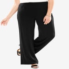Everyday Stretch Knit Wide Leg Pant image number null