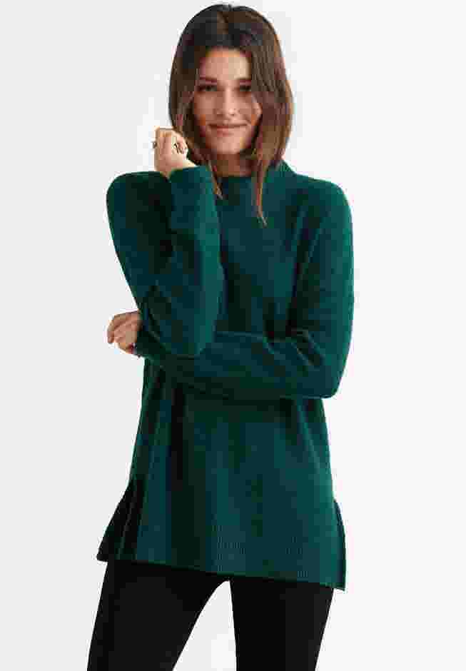 Mockneck Tunic Sweater image number 0