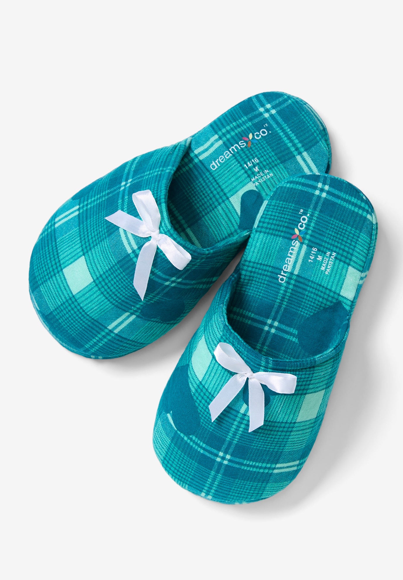 Dreams & Co.&reg; flannel slipper image number 0