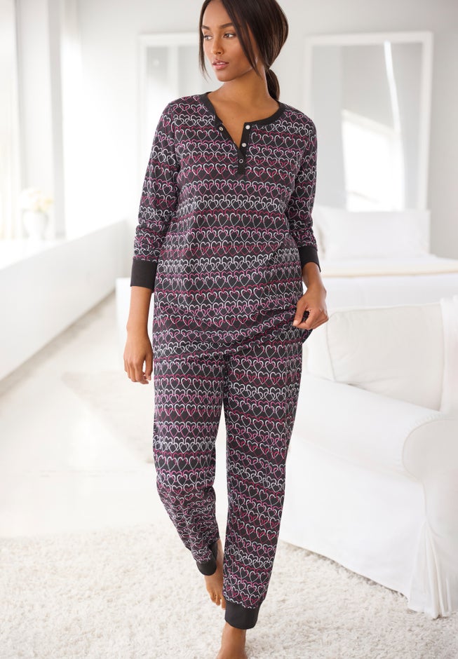 Thermal Henley Pajama Set image number 8