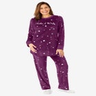 Dreams & Co. &reg; Velour Pajama with FREE Fuzzy Socks image number 0
