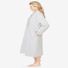 Only Necessities® Fleece Snap-Front Robe image number null