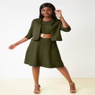 2-Piece Sweater Jacket Dress image number null