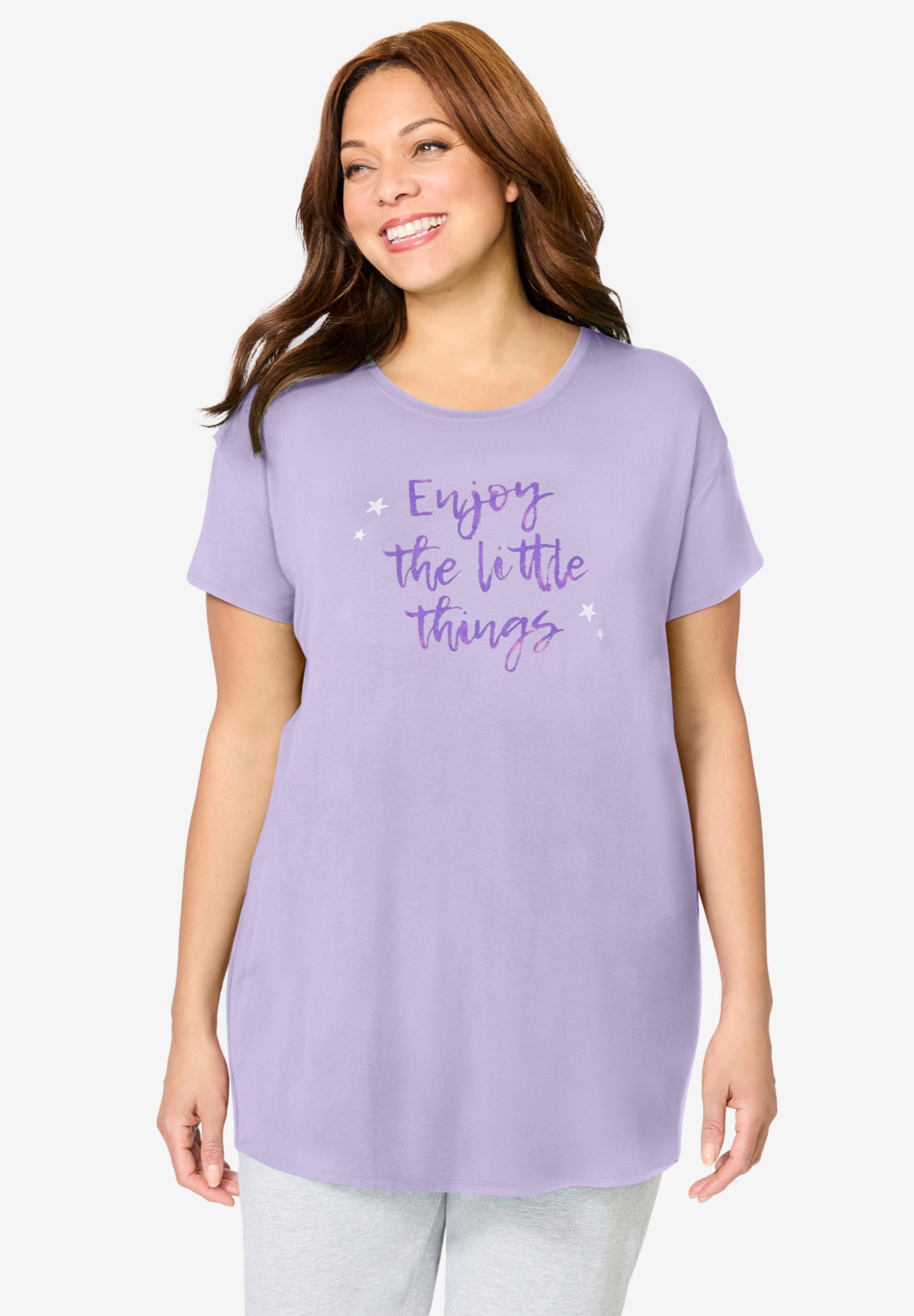 Soft PJ Tunic Tee image number 0