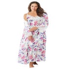 The Luxe Satin Long Peignoir Set image number null