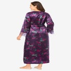 The Luxe Satin Long Peignoir Set image number null