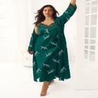 The Luxe Satin Long Peignoir Set image number 0