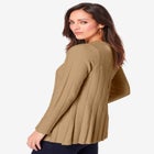 Chevron Fit & Flare Sweater image number null