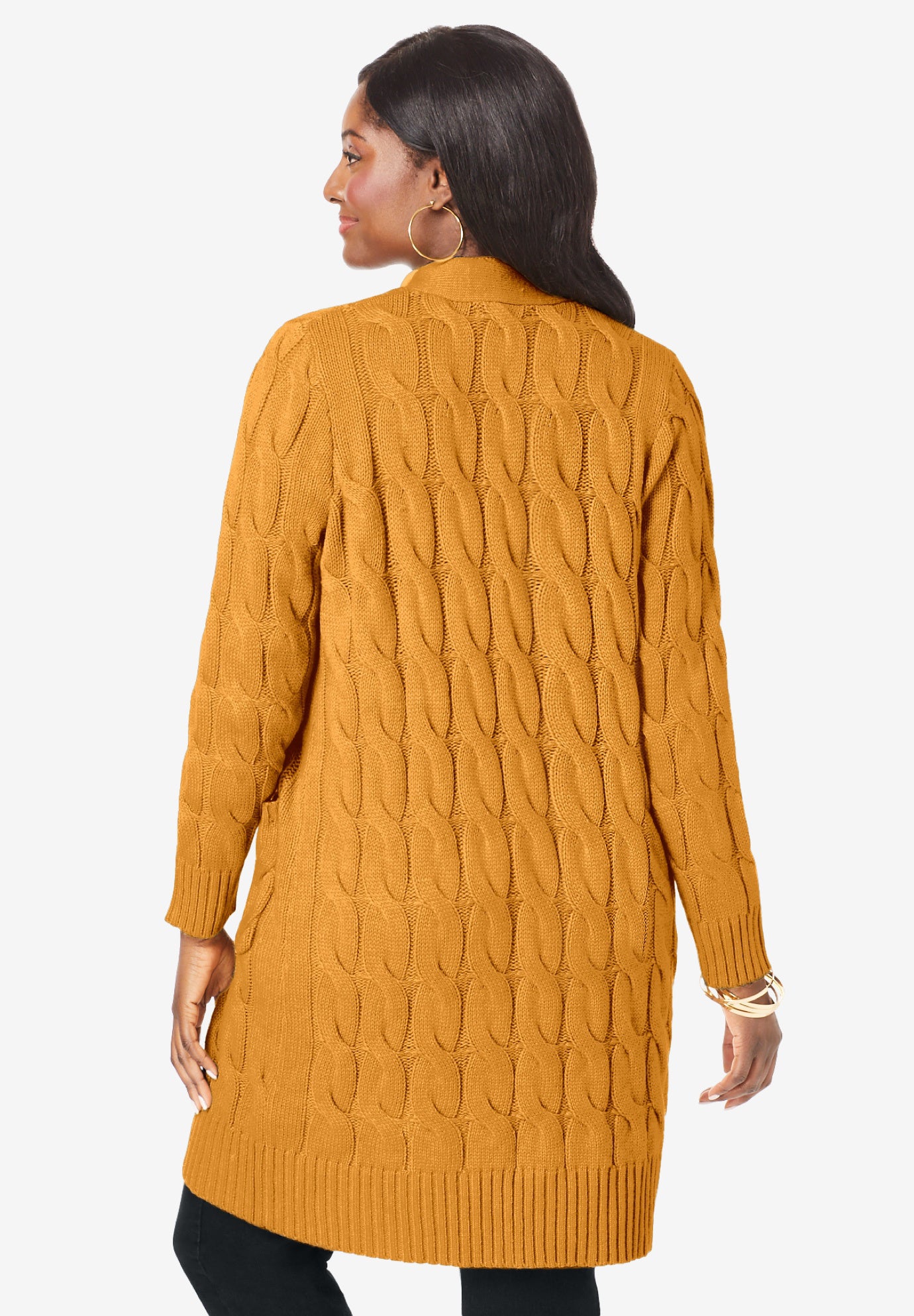 Cable Duster Sweater image number 1