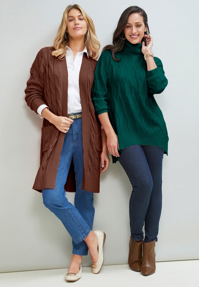 Cable Duster Sweater image number 2