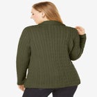 Cable Blazer Sweater image number null