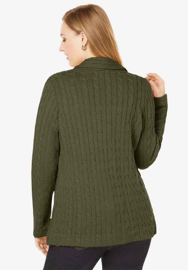 Cable Blazer Sweater image number 1