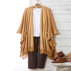 Fringed Cape Sweater image number null
