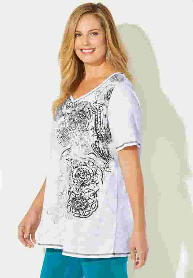 Placement Print Tee image number 2