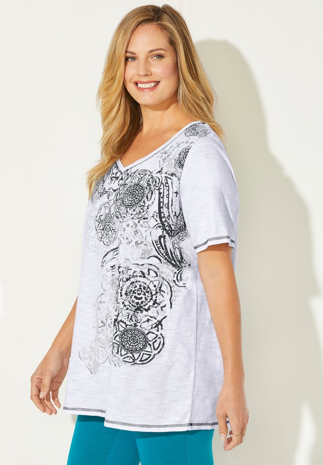 Placement Print Tee image number 2