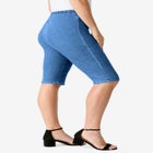 Plus Size Comfort Stretch Bermuda Jean Short image number null