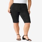 Plus Size Comfort Stretch Bermuda Jean Short image number null