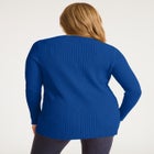 Ribbed Crossover Crewneck image number null