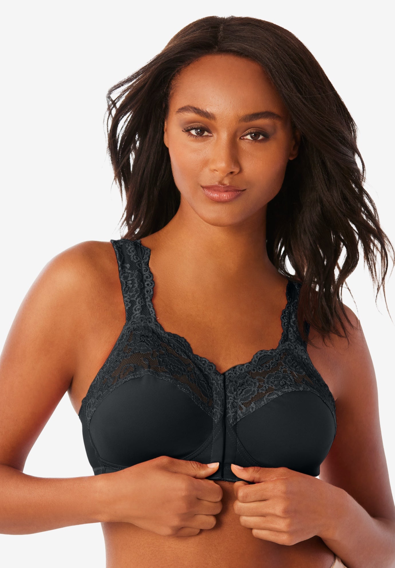 Front Close Wireless Gel Strap Bra image number 0