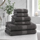 BH Studio 6-Piece 100% Cotton Bath Towel Set, 550 GSM image number null