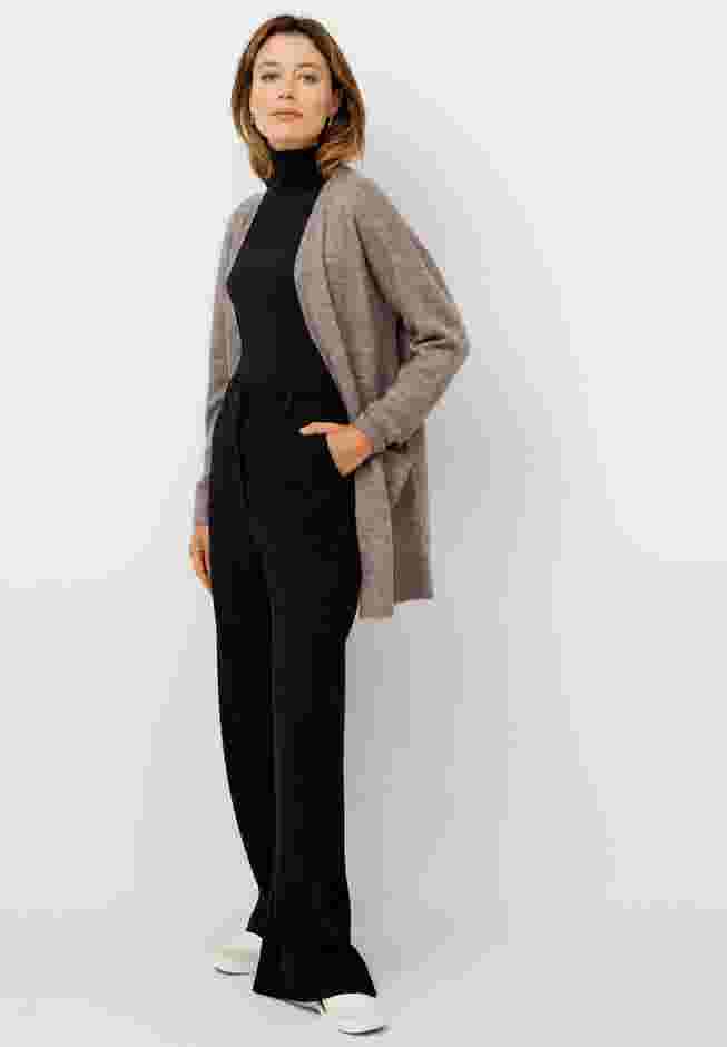 Long Open Cardigan With Pockets image number 2