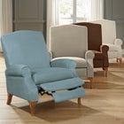 350 lbs. Weight Capacity Faux Suede Recliner image number null