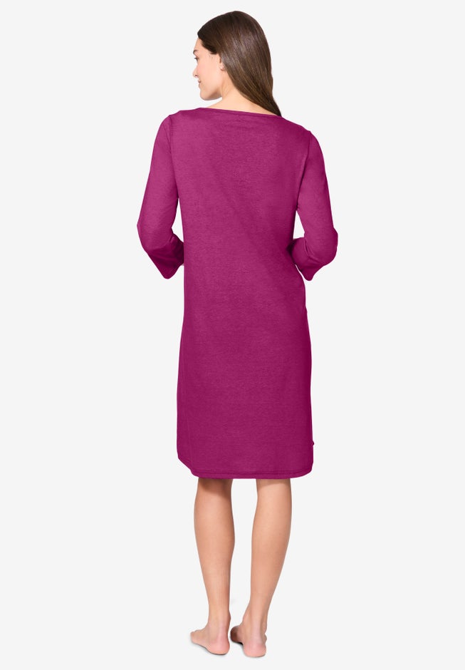 Avenue Body Three-Quarter Sleeve Sleepshirt image number 1