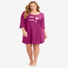 Avenue Body Three-Quarter Sleeve Sleepshirt image number null