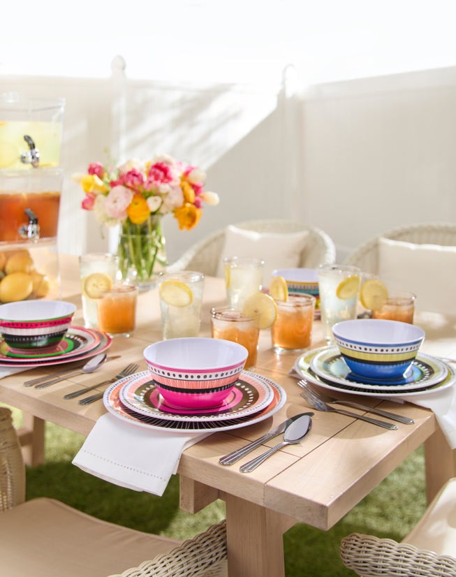 12-Pc. Almira Melamine Dinnerware Set image number 6