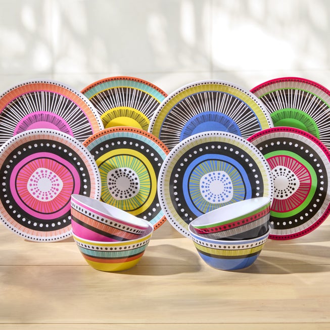 12-Pc. Almira Melamine Dinnerware Set image number 0