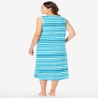 Long Sleeveless Sleepshirt image number null