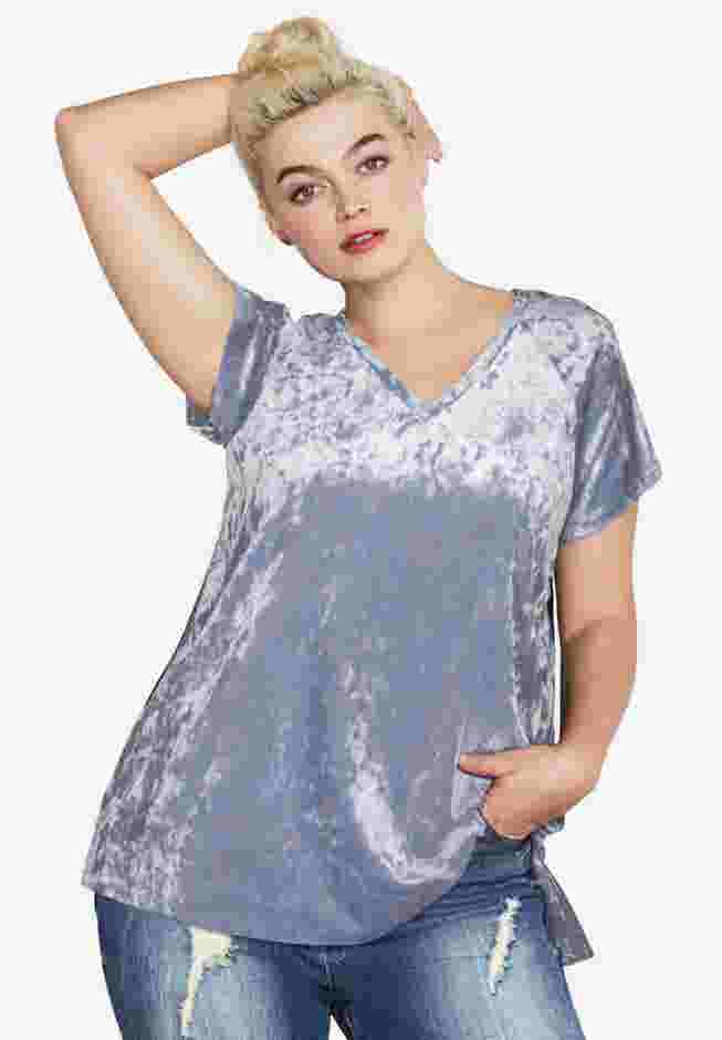 Crushed Velour Tee image number 0