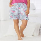 Print Pajama Shorts image number null