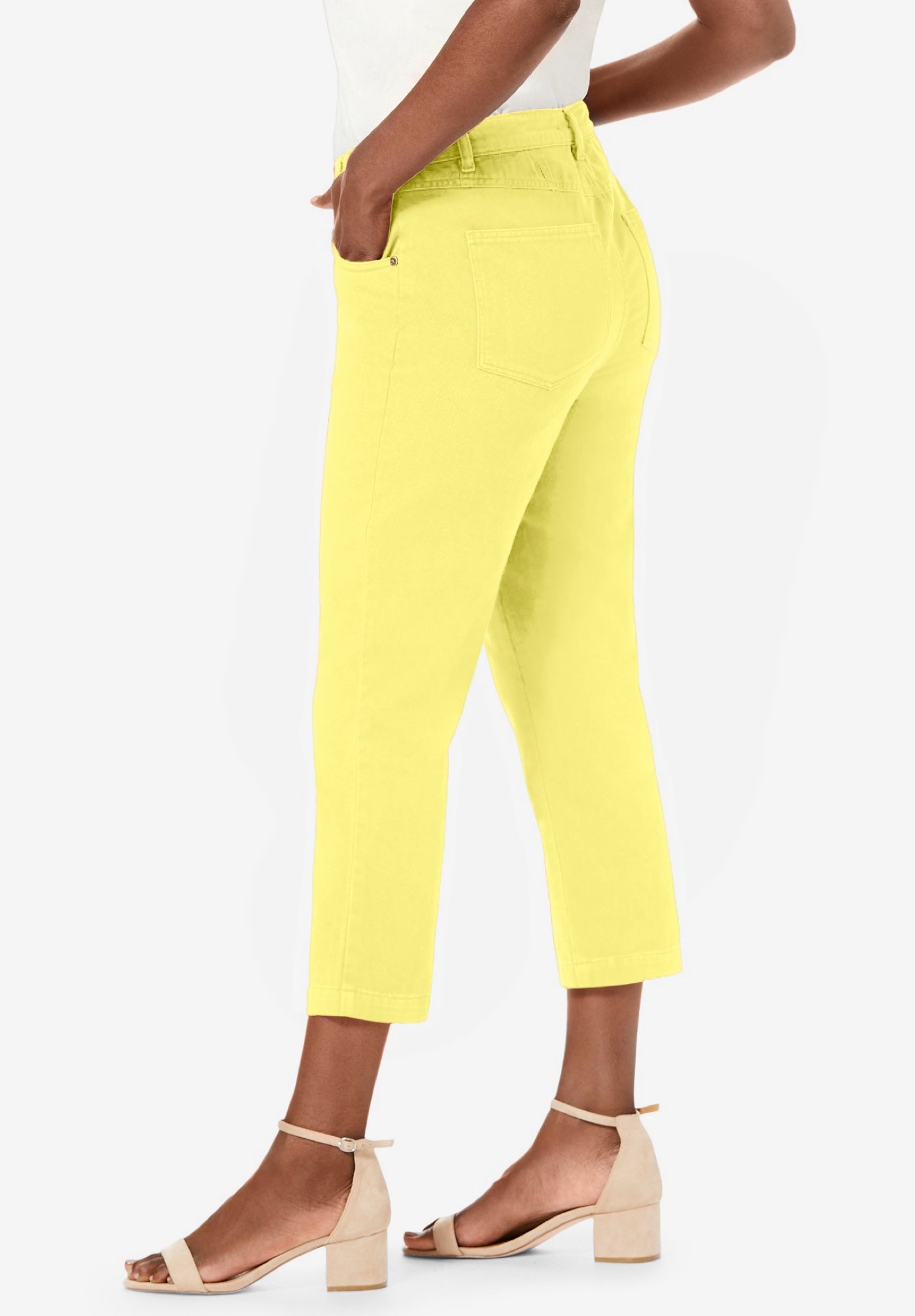 Classic Cotton Denim Capri image number 2