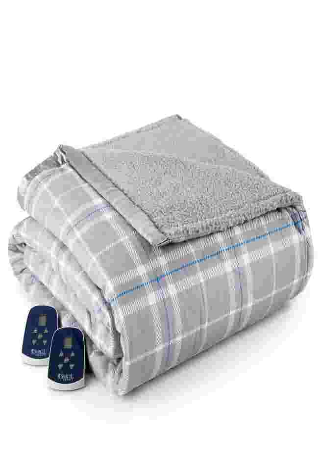 Micro Flannel Sherpa Electric Blanket image number 0