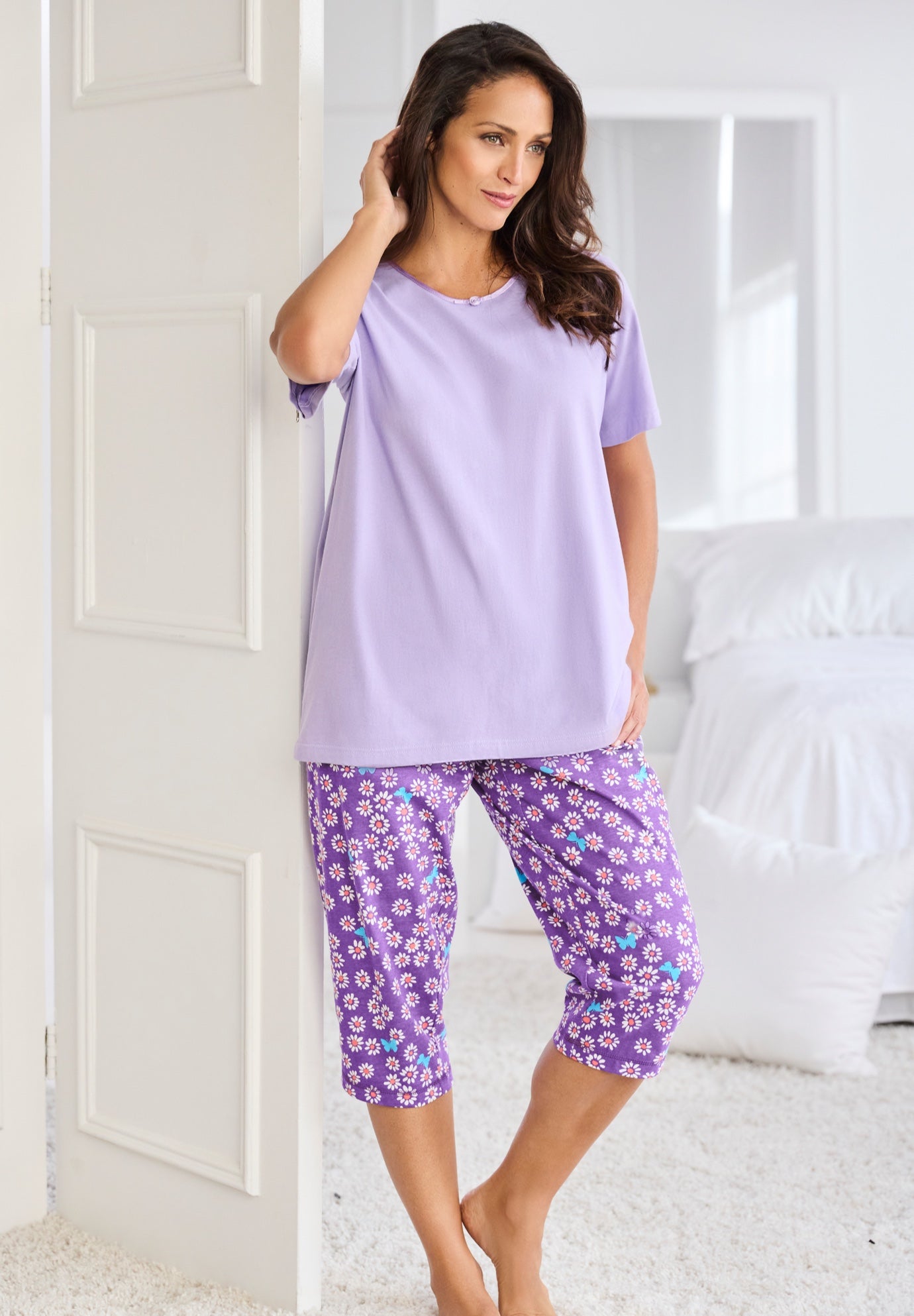 Knit Sleep Capri image number 4