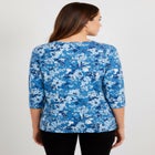 Stretch Cotton V-Neck Tee image number 1