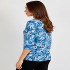 Stretch Cotton V-Neck Tee image number 2
