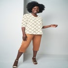 Stretch Cotton V-Neck Tee image number null