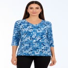 Stretch Cotton V-Neck Tee image number 0