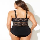 Lace Lattice One Piece Swimsuit image number null