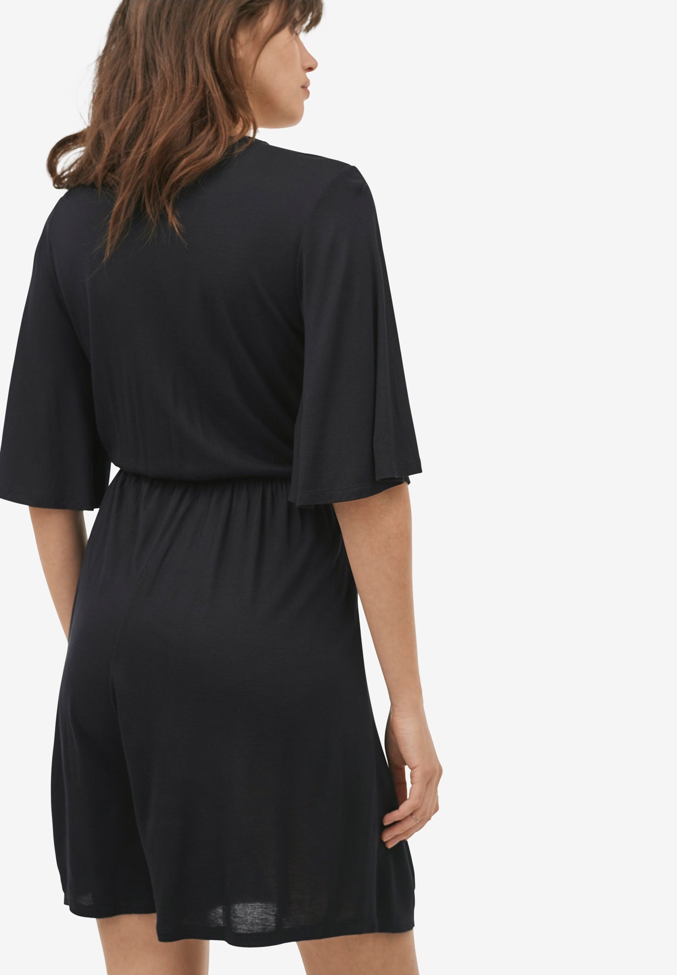 Flutter Sleeve Surplice Romper image number 1